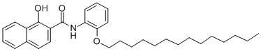 1-HYDROXY-N-(2-TETRADECYLOXYPHENYL)-2-NAPHTHALENECARBOXAMIDE 结构式