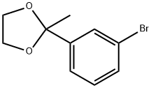 2-(3-溴苯基)-2-甲基-1,3二氧戊环 结构式