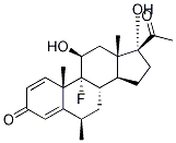 6β-甲基氟甲酮 结构式