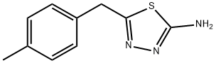 [5-(4-甲苄基)-1,3,4-噻二唑-2-基]胺 结构式