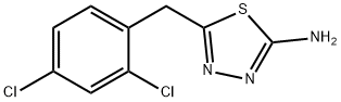 5-(2,4-二氯苄基)-1,3,4-噻二唑-2-胺 结构式