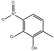 2-甲基-5-硝基-6-氯苯酚 结构式