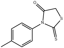 3-(4-甲基苯基)-2-硫酮-1,3-噻唑啉-4-酮 结构式