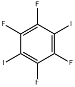 1,4-二碘四氟苯 结构式