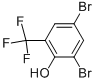 2,4-二溴-6-三氟甲基苯酚 结构式