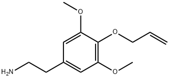 3,5-二甲氧基-4-(烯丙氧基)苯乙胺 结构式