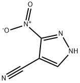 3-硝基-1H-吡唑-4-甲腈 结构式