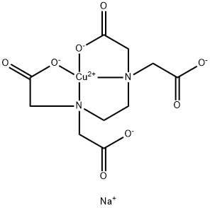 乙二胺四乙酸二钠铜四水合物 结构式
