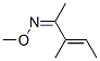 3-Methyl-3-penten-2-one O-methyl oxime 结构式