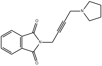 N-[4-(1-Pyrrolidinyl)-2-butynyl]phthalimide 结构式