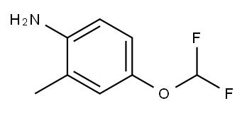 4-(二氟甲氧基)-2-甲基苯胺 结构式