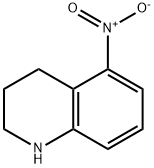 5-硝基-1,2,3,4-四氢喹啉 结构式