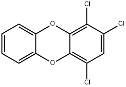 1,2,4-三氯二苯并-对-二恶英 结构式