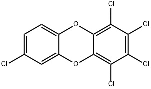 1,2,3,4,7-五氯二苯并-对-二恶英 结构式