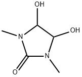 4,5-二羟-1,3-二甲基-2-咪唑烷酮 结构式