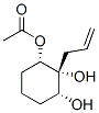 1,2,3-Cyclohexanetriol, 2-(2-propenyl)-, 1-acetate, (1S,2R,3R)- (9CI) 结构式