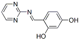 1,3-Benzenediol, 4-[(2-pyrimidinylimino)methyl]- (9CI) 结构式