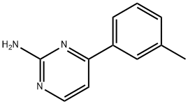 4-(3-甲基苯基)-2-氨基嘧啶 结构式