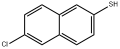 6-氯-2-萘硫酚 结构式