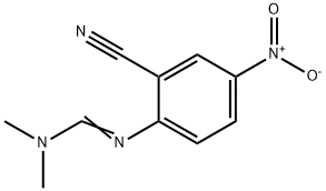 N'-(2-氰基-4-硝基苯基)-N,N-二甲基甲脒 结构式