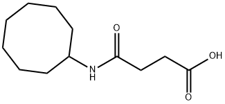 4-(环辛氨基)-4-氧代-丁酸 结构式