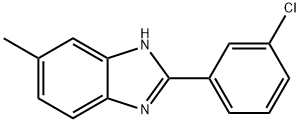 2-(3-CHLOROPHENYL)-5-METHYLBENZIMIDAZOLE 结构式