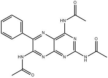 N,N',N''-(6-Phenyl-2,4,7-pteridinetriyl)tris-acetamide 结构式