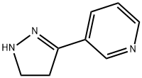 Pyridine, 3-(4,5-dihydro-1H-pyrazol-3-yl)- (9CI) 结构式