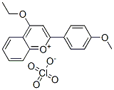 4-ethoxy-2-(4-methoxyphenyl)-1-benzopyrylium perchlorate 结构式