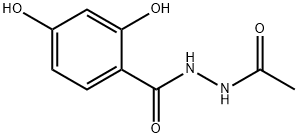 Benzoic acid, 2,4-dihydroxy-, 2-acetylhydrazide (9CI) 结构式