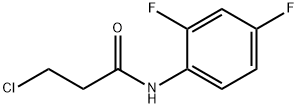 3-氯-N-(2,4-二氟苯基)丙酰胺 结构式