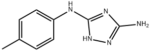 N~3~-(4-methylphenyl)-1H-1,2,4-triazole-3,5-diamine 结构式