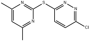 3-氯-6-((4,6-二甲基嘧啶-2-基)硫代)哒嗪 结构式