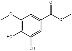 3,4-二羟基-5-甲氧基苯甲酸甲酯 结构式