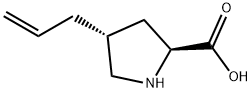 反-4-烯丙基-L-脯氨酸 结构式