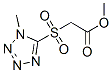methyl (1-methyl-5-tetrazolyl)sulfonylacetate 结构式