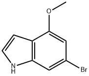 6-溴-4-甲氧基-1H-吲哚 结构式