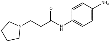 N-(4-aminophenyl)-3-pyrrolidin-1-ylpropanamide 结构式