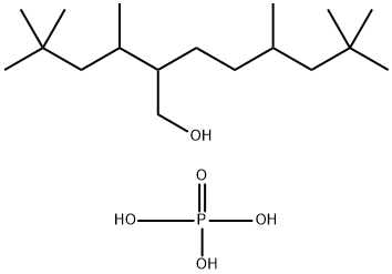 1-Octanol, 5,7,7-trimethyl-2-(1,3,3-trimethylbutyl)-, phosphate, potassium salt  结构式