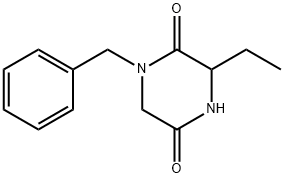 1-BENZYL-3-ETHYL-PIPERAZINE-2,5-DIONE 结构式