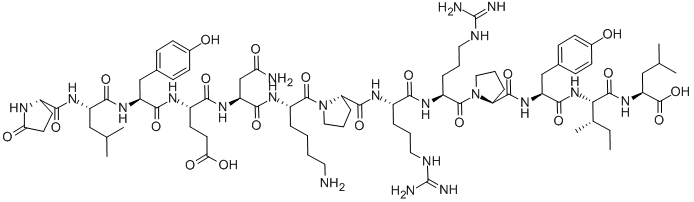 Neurotensin,PYR-Leu-Tyr-Glu-Asn-Lys-Pro-Arg-Arg-Pro-Tyr-Ile-Leu,Pyr-LYENKPRRPYIL?