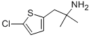 5-CHLORO-A,A-DIMETHYL-2-THIOPHENEETHANAMINE 结构式