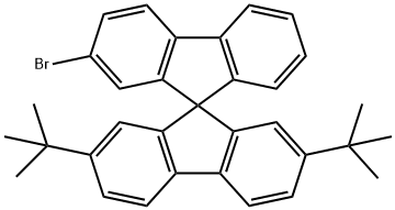 2-溴-2,7-二叔丁基-9,9-螺二芴 结构式