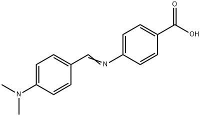 4-((4-DIMETHYLAMINO_BENZYLIDENE)-AMINO)-BENZOLC ACID 结构式