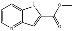 1H-吡咯并[3,2-B]吡啶-2-羧酸甲酯 结构式