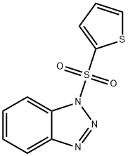 1-(2-噻吩磺酰基)-1H-苯并三唑 结构式