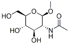 甲基 2-乙酰氨基-2-脱氧-BETA-D-吡喃葡萄糖苷 结构式
