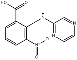 2-(PYRAZIN-2-YLAMINO)-3-NITROBENZOIC ACID 结构式