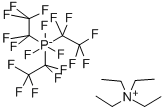 TETRAETHYLAMMONIUM TRIS(PENTAFLUOROETHYL)TRIFLUOROPHOSPHATE 结构式