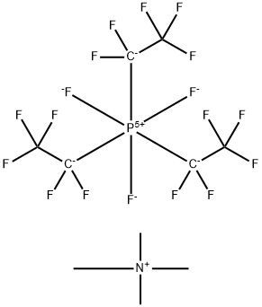 TETRAMETHYLAMMONIUM TRIS(PENTAFLUOROETHYL)TRIFLUOROPHOSPHATE 结构式